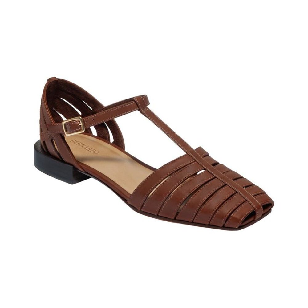 Bernardo Brighton Leather Fisherman T-Strap Sandal